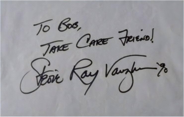 Stevie Ray Vaughan Autograph