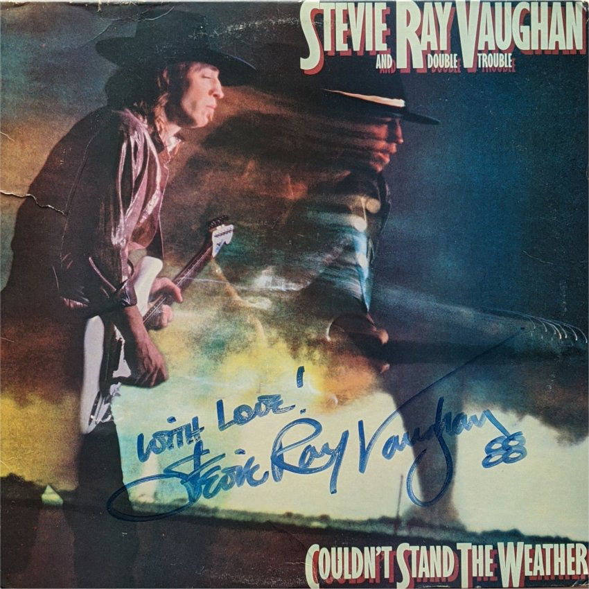 Stevie Ray Vaughan Signed Couldn't Stand the Weather LP 