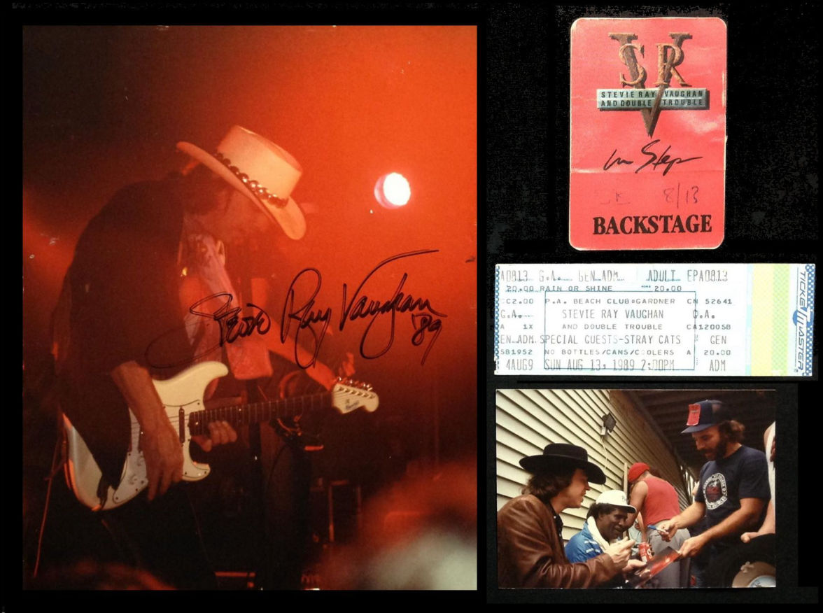 Stevie Ray Vaughan Signed Photo