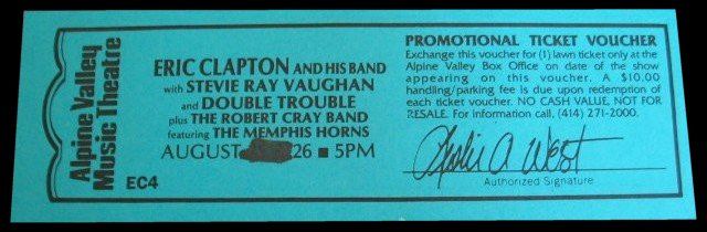 Alpine Valley Ticket