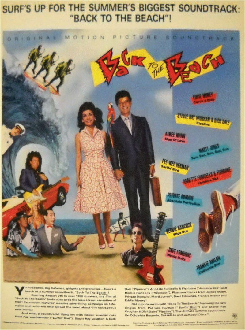 Back to the Beach Soundtrack Advertisement