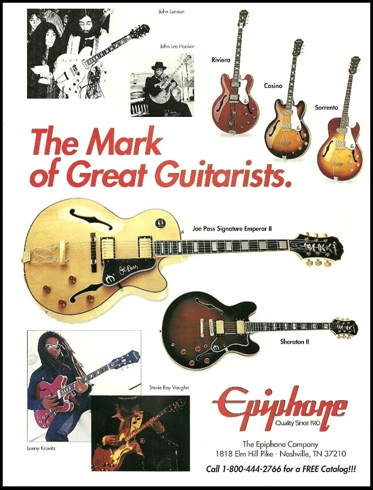 Epiphone Advertisement