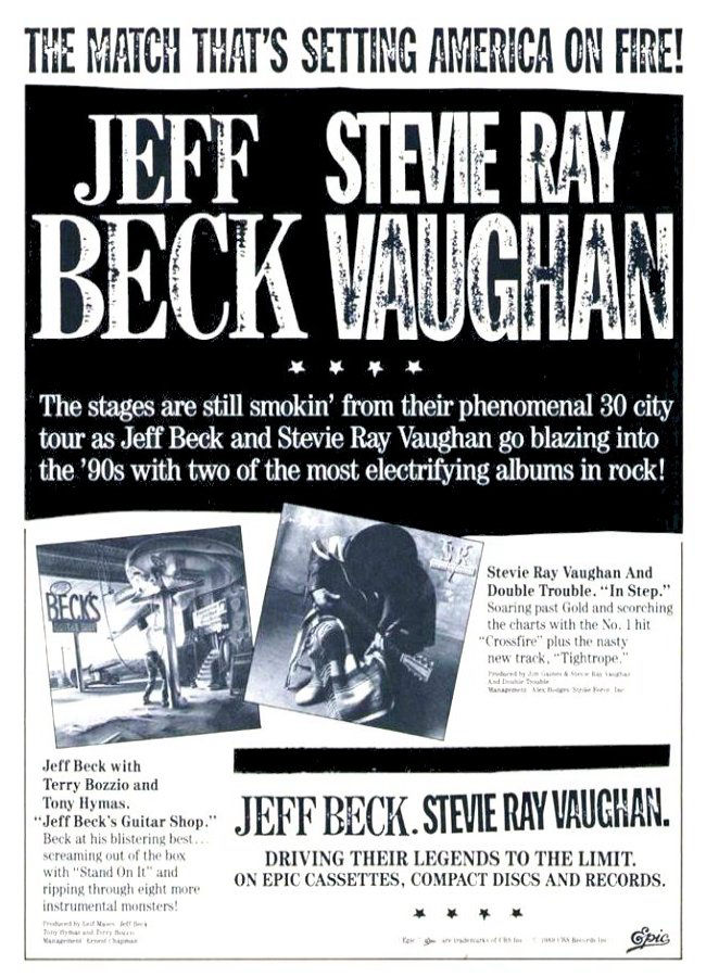 Stevie Ray Vaughan In Step Advert