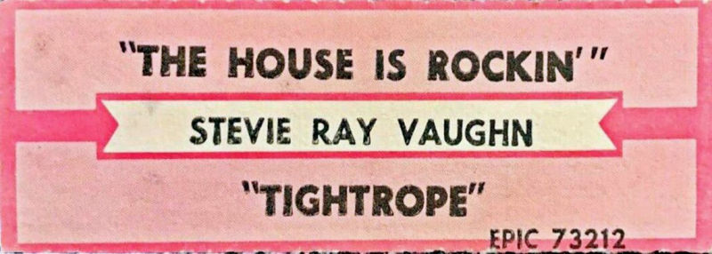 Stevie Ray Vaughan Jukebox Label