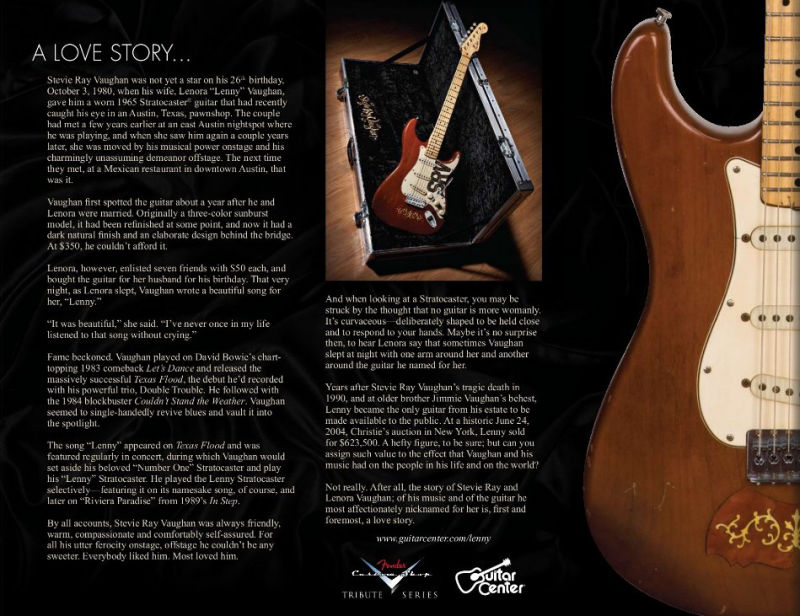 2007 Lenny Tribute Stratocaster Brochure