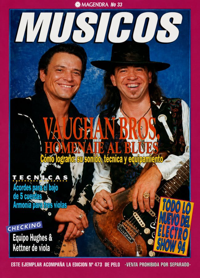 Stevie Ray Vaughan in Musicos Magazine