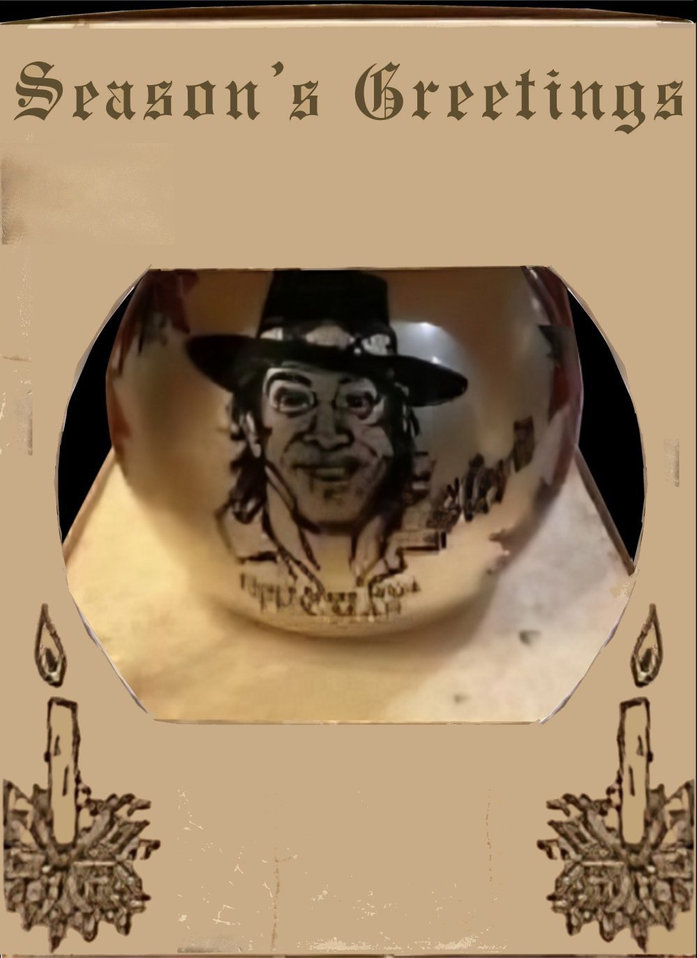 Stevie Ray Vaughan Christmas Ornament