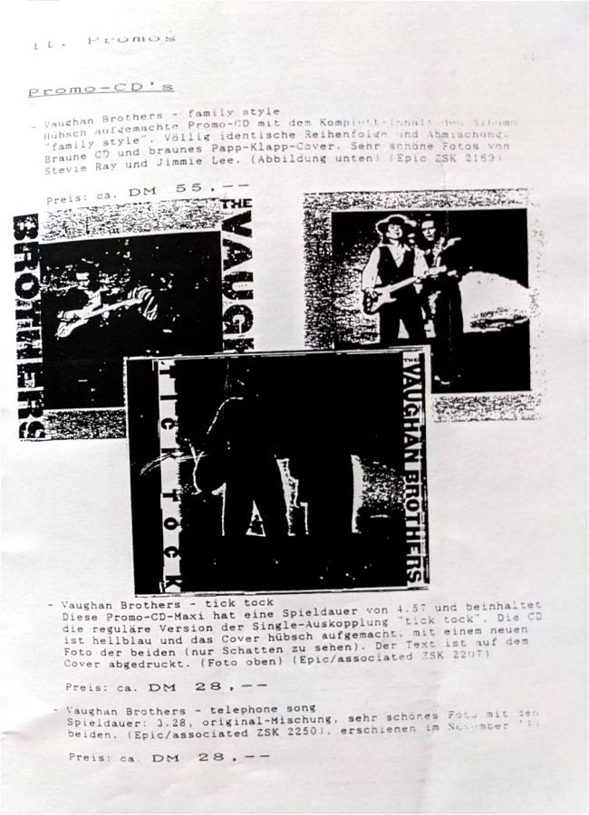 Texas Flood German Fanzine