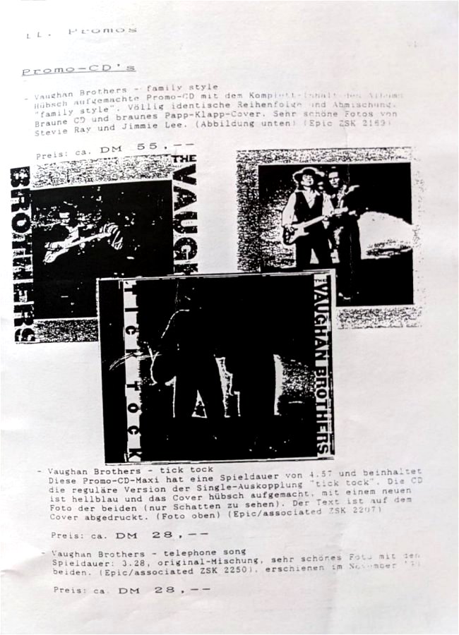 Texas Flood German Fanzine