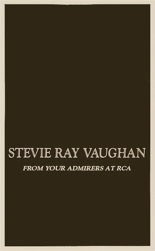 Stevie Ray Vaughan - RCA Condolences Newspaper Spread