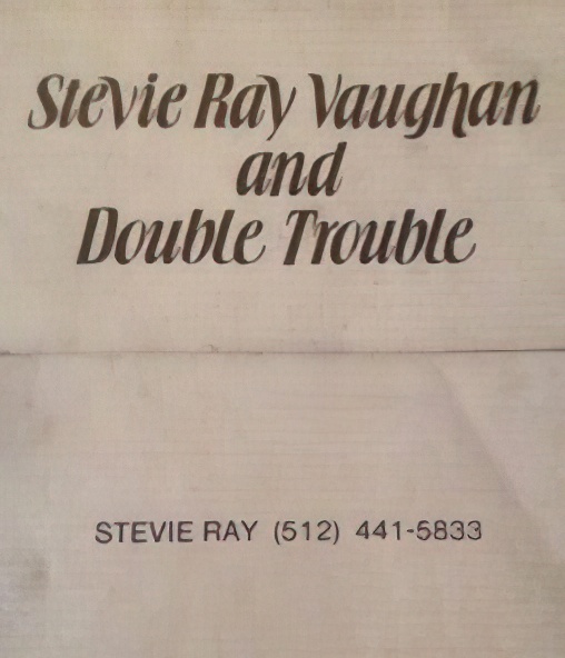 Stevie Ray Vaughan Business Card